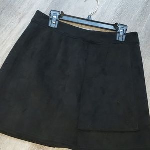 Suede skirt